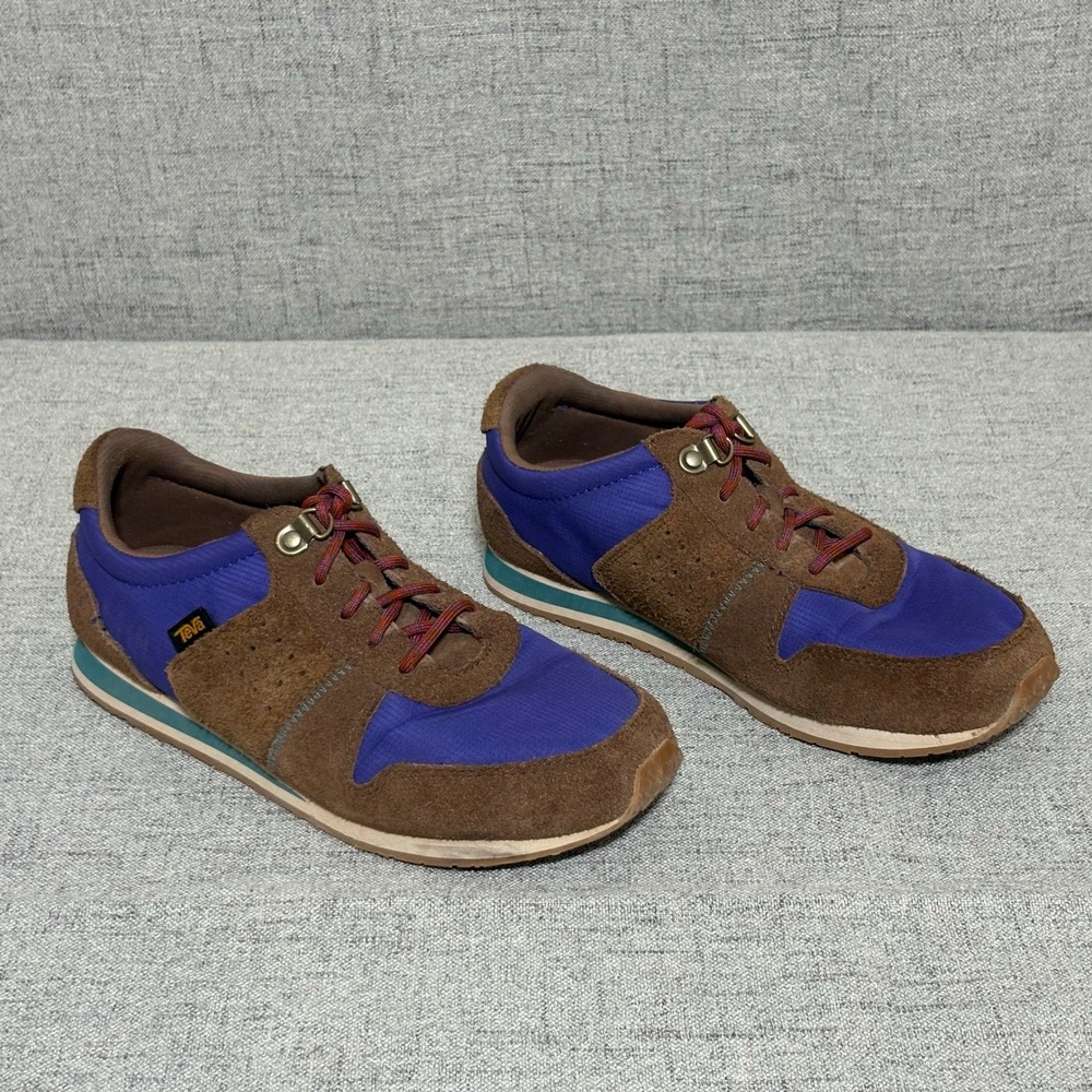 Teva Highside '84 Retro Sneakers Women 9 Purple Brown Suede 1103243-EUC